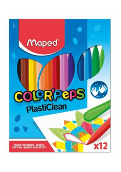 Kredki Colorpeps plastikowe 12 kolorów MAPED