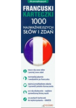 Francuski Karteczki 1000 najważniejszych słów i zdań dla początkujących