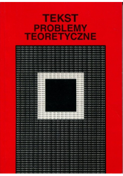 Tekst problemy teoretyczne