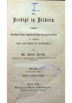 Die Predigt in Bildern 4 tomy ok 1858 r.