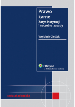 Prawo karne. Zarys instytucji i naczelne zasady