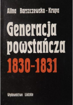 Generacja powstańcza 1830 - 1831