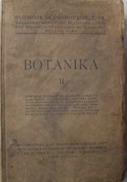 Botanika II, poradnik dla samouków, 1927 r.