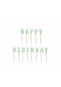 Świeczki Happy Birthday 2,5cm 13szt