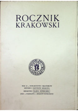 Rocznik Krakowski tom LI