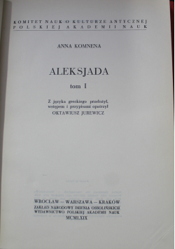 Aleksjada tom 1