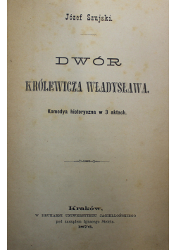 Dwór królewicza Władysława 1876 r