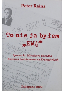 To nie ja byłem Ewą