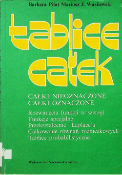 Tablice całek całki nieoznaczone całki oznaczone