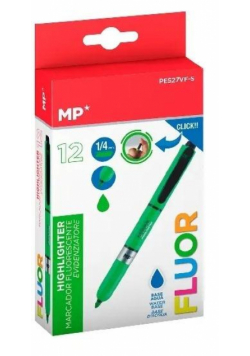 Zakreślacz fluorescencyjny Click zielony (12szt)