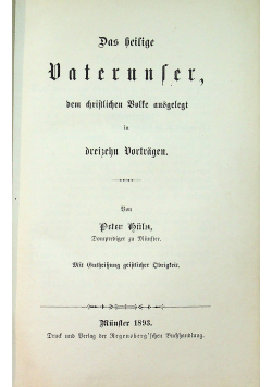 Das heilige Vaterunser 1893 r.