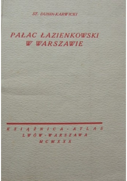 Pałac Łazienkowski w Warszawie 1930r.