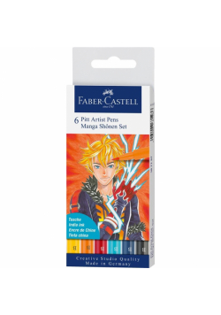 Pisaki Pitt Artist Pen Manga Shonen 6szt