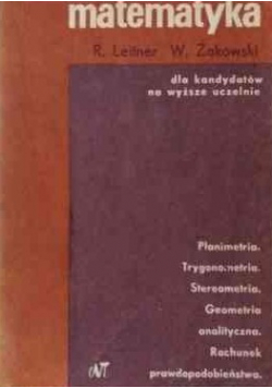 Matematyka dla kandydatów na wyższe uczelnie