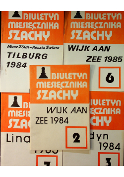Biuletyn miesięczny szachy 5 tomów