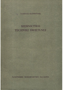 Miernictwo techniki świetlnej