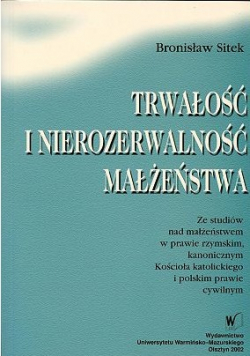 Trwałość i nierozerwalność małżeństwa