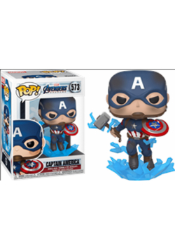 Figurka Marvel Endgame Captain America with Broken Shield & Mjolnir Funko POP