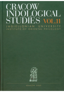 Cracow Indological Studies tom 11