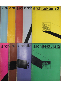 Miesięcznik Architektura 12 tomów