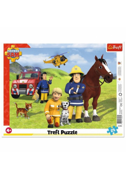 Puzzle ramkowe 25 Strażak Sam Zawsze na straży
