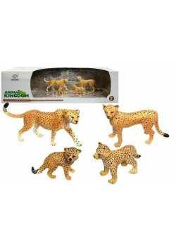 Gepard figurki edukacyjne dzikie zwierzęta 4szt