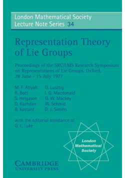 Representation Theory of Lie Groups