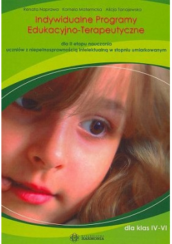 Indywidualne programy edukacyjno-terapeutyczne dla II etapu nauczania uczniów z niepełnosprawnością intelektualną w stopniu umiarkowanym