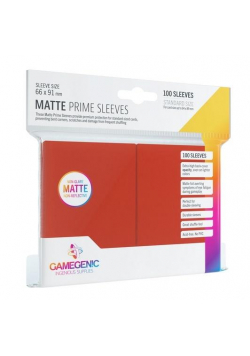 Gamegenic: Matte Prime CCG Sleeves 66x91mm Red
