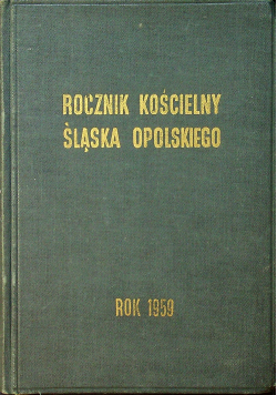 Rocznik kościelny Śląska Opolskiego