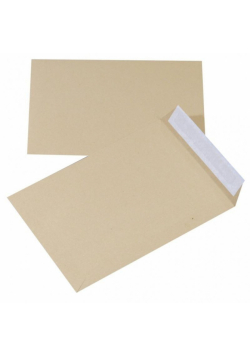 Koperta z taśmą silikonową brązowa 176x250mm 10szt