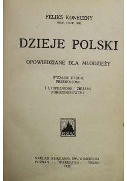 Dzieje Polski Opowiedziane dla młodzieży 1922 r.