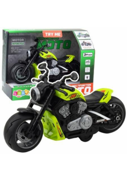 Motocykl na baterie zielony