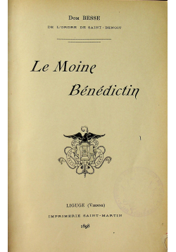 Le Moine Benedictin 1898r