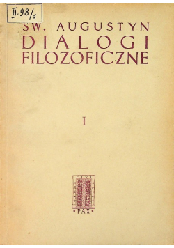 Dialogi filozoficzne Tom I