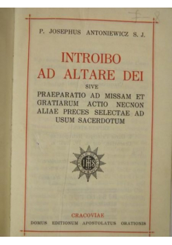 Introibo Ad Altare Dei 1937 r