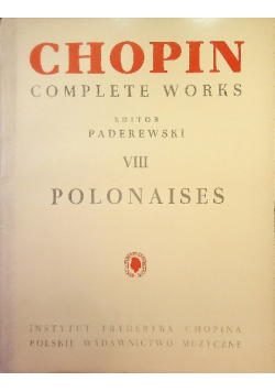 Chopin complete works Tom VIII