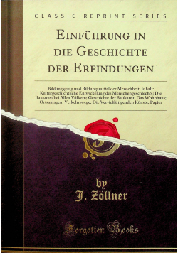 Einfuhrung in die geschichte der erfindungen