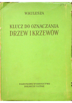 Klucz do oznaczania drzew i krzewów