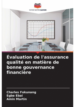 Évaluation de l'assurance qualité en matière de bonne gouvernance financière