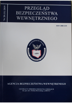 Przegląd bezpieczeństwa wewnętrznego Nr 20