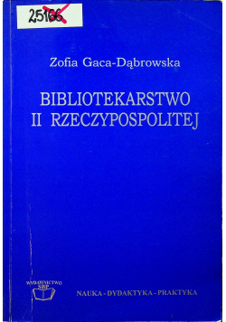 Bibliotekarstwo II rzeczpospolitej