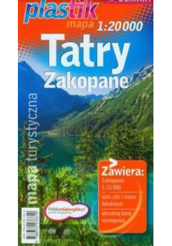 Mapa turystyczna Tatry i Zakopane