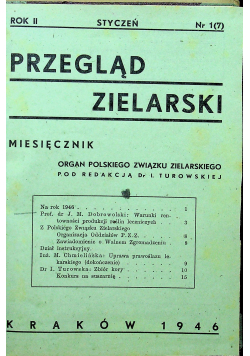 Przegląd zielarski 1946 nr 1