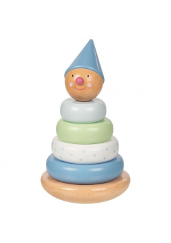 Piramida do ukladania drewniany ludzik Aqua