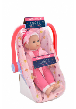 Dolls World Lalka Isabella w nosidełku 30 cm