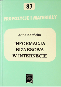 Informacja biznesowa w internecie