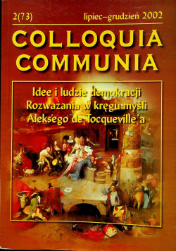 Colloquia communia Nr 2 Idee i ludzie demokrzcji