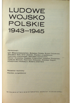 Ludowe wojsko polskie 1943 1945