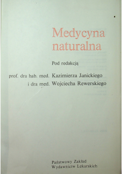 Medycyna naturalna